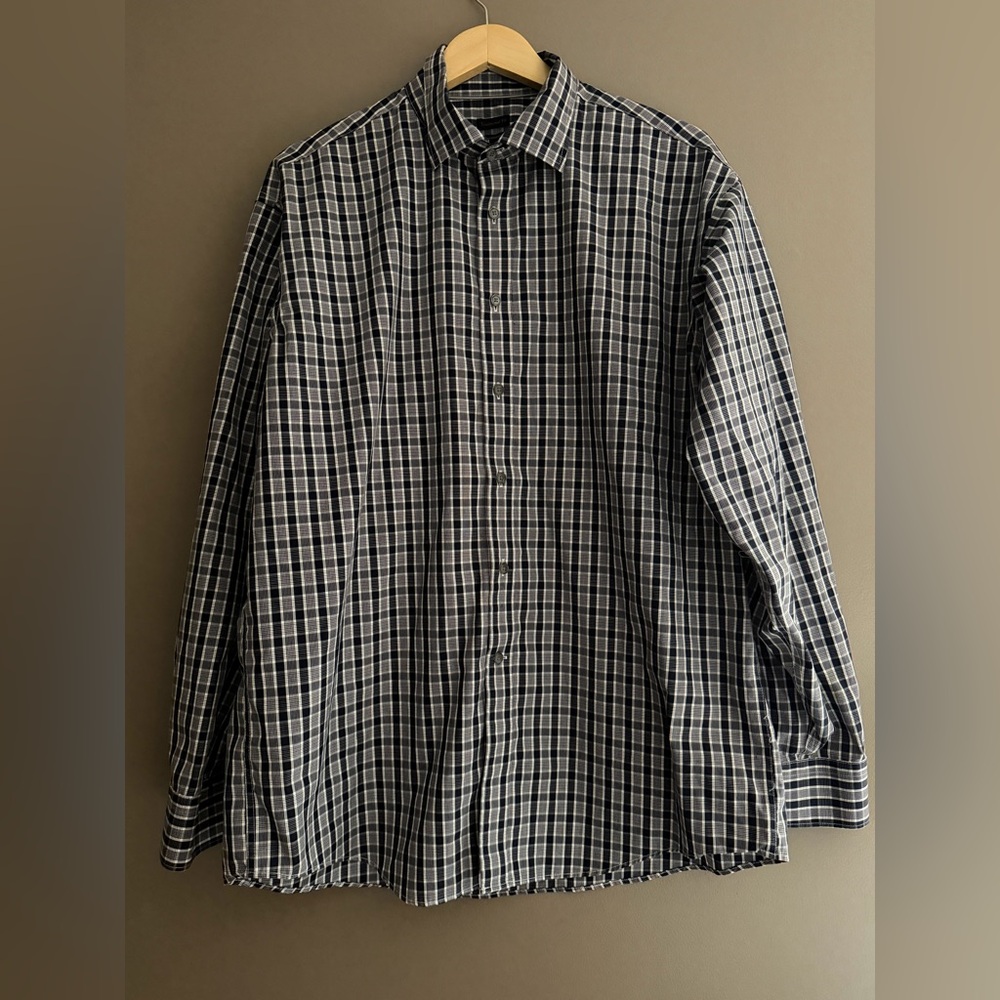Jos. A. Bank Reserve Collection Button Large Men Plaid